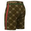 Men's PSD Multi EMBLEM LUX BRN Boxer Briefs