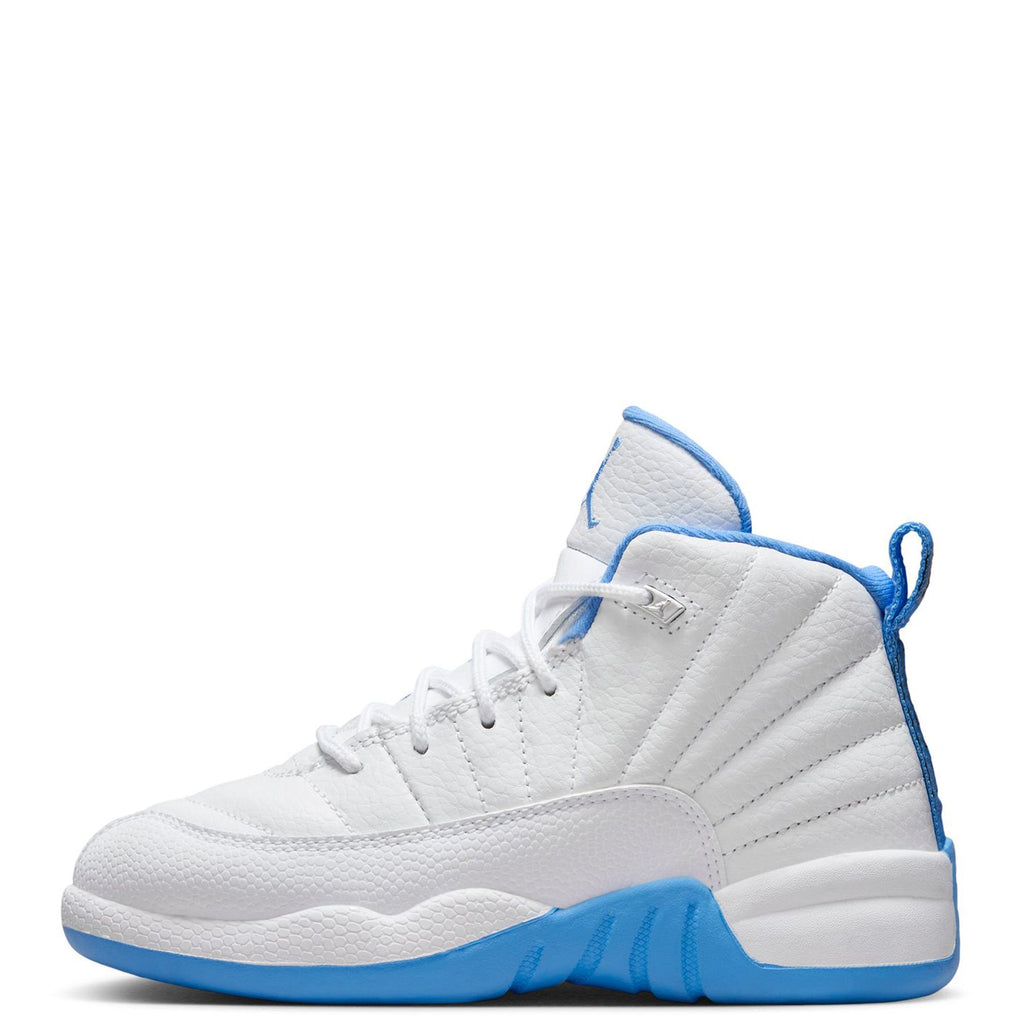 Little Kid's Jordan 12 Retro White/University Blue (151186 112)