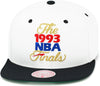 Mitchell & Ness White/Black NBA 93 Finals Block HWC Snapback - OS