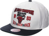 Mitchell & Ness Wt/Bk NBA Chicago Bulls 1993 World Champions HWC Snapback - OSFA