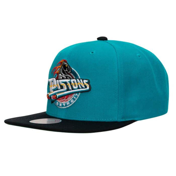 Mitchell & Ness Teal/Bk NBA Detroit Pistons Team Ground 2.0 HWC Snapback - OSFA