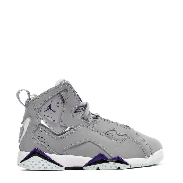 Little Kid's Jordan True Flight Wolf Grey/Court Purple-Black (343796 051)