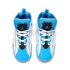 Toddler's Jordan True Flight White/University Blue-Black  (343797 140)