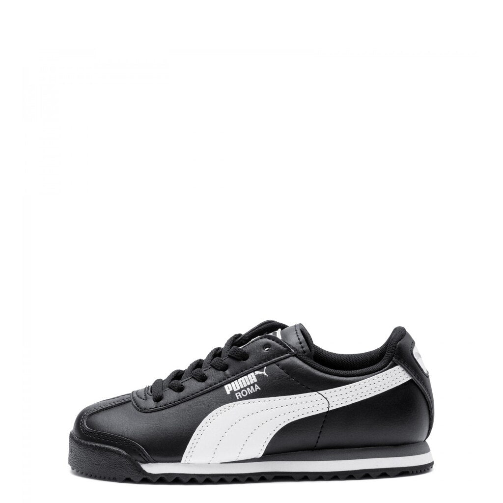 Little Kid's Puma Roma Basic Black/White-Silver (361594 01)