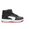 Little Kid's Puma Rebound Layup SL V Dark Coal-Wht-Blk-Blue (370488 24)