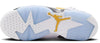 Big Kid's Jordan 6 Retro White/Yellow Ochre-Black (384665 170)