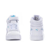 Little Kid's Puma Carina 2.0 Mid Whppd Drms PS Wht/Ntro Blue (393555 01)
