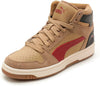 Men's Puma Rebound Layup Suede Toasted-Intense Red-Black (395130 01)