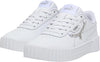 Big Kid's Puma Carina 3.0 Charm Puma White-Puma White-Silver (403860 01)