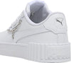 Big Kid's Puma Carina 3.0 Charm Puma White-Puma White-Silver (403860 01)