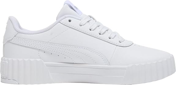Big Kid's Puma Carina 3.0 Charm Puma White-Puma White-Silver (403860 01)