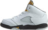 Toddler's Jordan 5 Retro BT White/Black-Mtlc Gold Coin (440890 133)