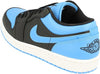 Men's Air Jordan 1 Low Black/Black-University Blue (553558 041)