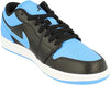 Men's Air Jordan 1 Low Black/Black-University Blue (553558 041)