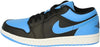 Men's Air Jordan 1 Low Black/Black-University Blue (553558 041)
