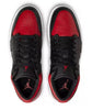 Men's Air Jordan 1 Low Black/Gym Red-White (553558 066)