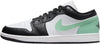 Men's Jordan 1 Low White/Black-Green Glow (553558 131)