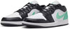 Men's Jordan 1 Low White/Black-Green Glow (553558 131)