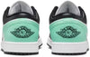 Men's Jordan 1 Low White/Black-Green Glow (553558 131)