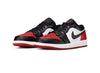 Men's Air Jordan 1 Low White/Black-Varsity Red-White (553558 161)