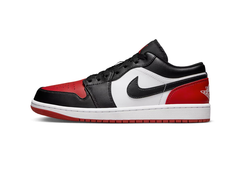 Men's Air Jordan 1 Low White/Black-Varsity Red-White (553558 161)