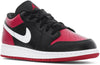 Big Kid's Jordan 1 Low Black/Gym Red-White (553560 066)