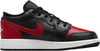 Big Kid's Jordan 1 Low Black/Varsity Red-Summit White (553560 067)