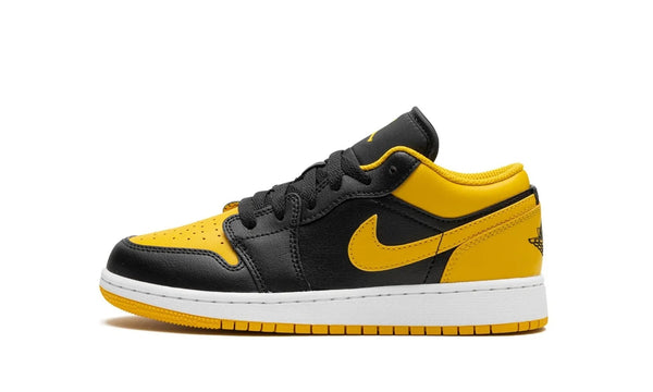 Big Kid's Jordan 1 Low Black/Yellow Ochre-White (553560 072)