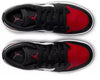 Big Kid's Air Jordan 1 Low White/Black-Varsity Red-White (553560 161)
