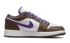 Big Kid's Air Jordan 1 Low Palomino/Wild Berry-White (553560 215)