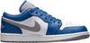 Big Kid's Jordan 1 Low True Blue/Cement Grey-White (553560 412)