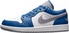 Big Kid's Jordan 1 Low True Blue/Cement Grey-White (553560 412)