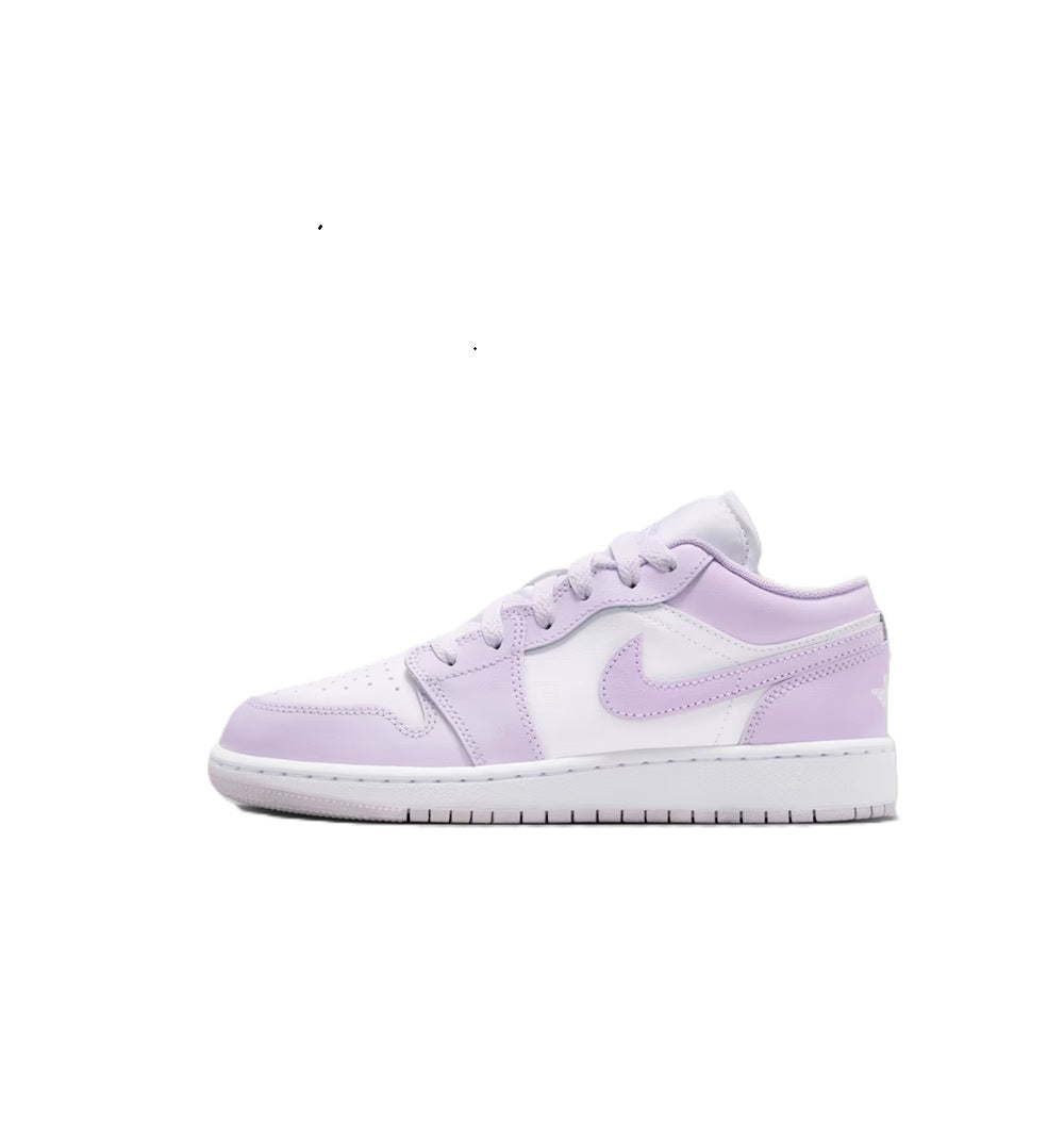 Big Kid's Jordan 1 Low Barely Grape/White-Violet Mist (553560 502