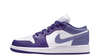 Big Kid's Jordan 1 Low Court Purple/Dusty Amethyst (553560 551)