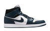 Men's Jordan 1 Mid Armory Navy/White-Black (554724 411)