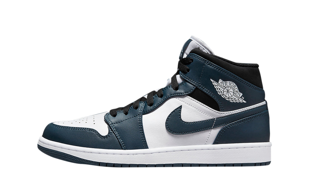 Men's Jordan 1 Mid Armory Navy/White-Black (554724 411)