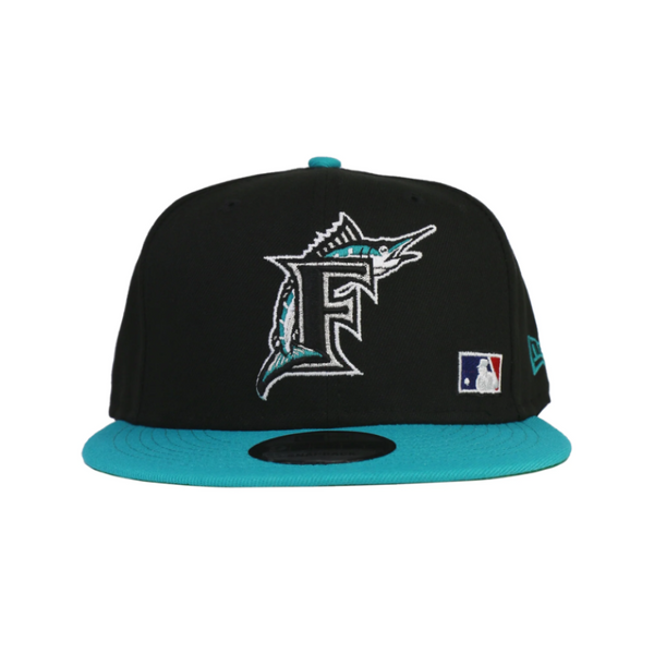 New Era 9Fifty MLB Florida Marlins Blckletter Arch OTC Snapback 60243407 - OSFM