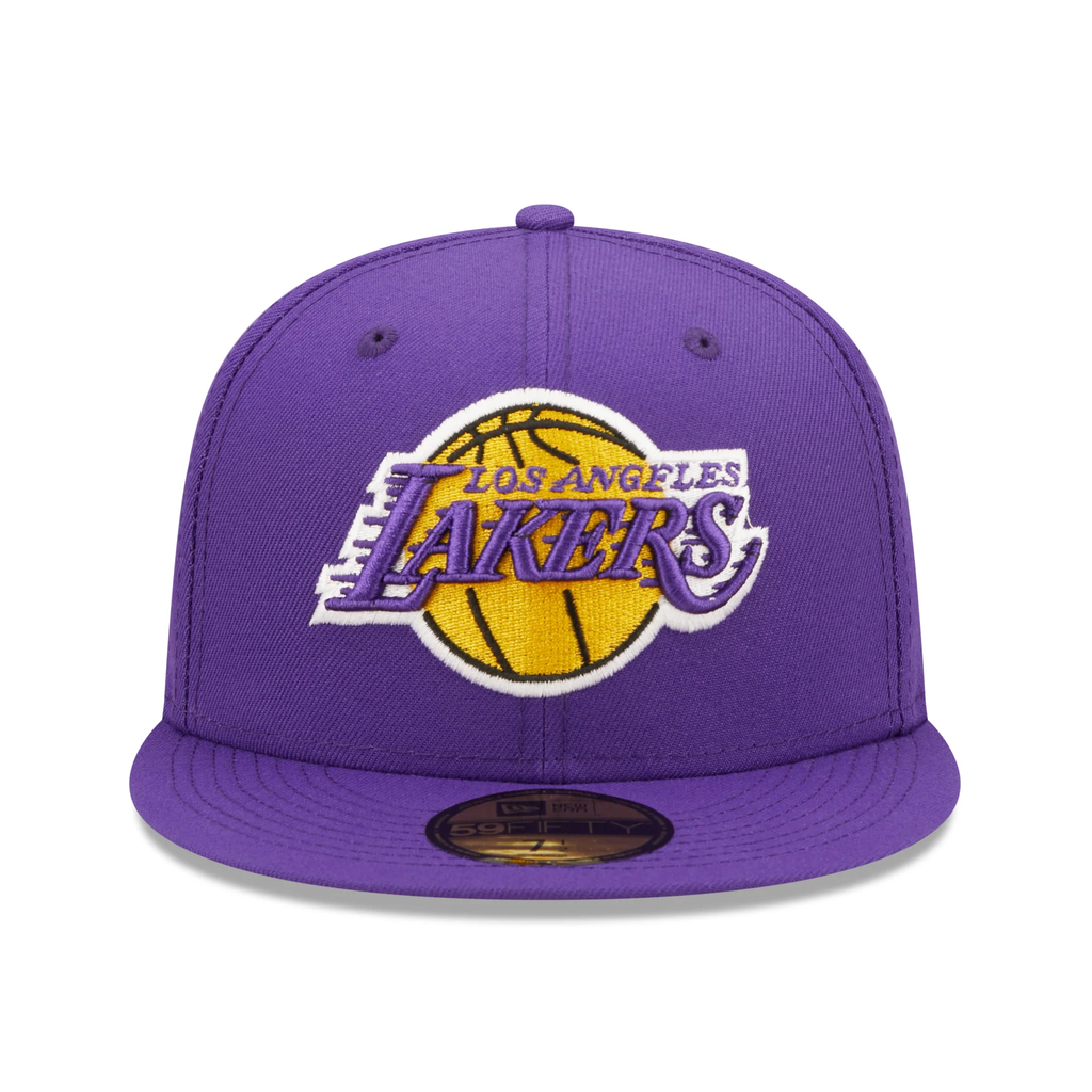 Men's New Era 59Fifty Purple Los Angeles Lakers Pop Sweat Fitted