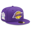 Men's New Era 59Fifty Purple Los Angeles Lakers Pop Sweat Fitted