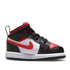 Toddler's Jordan 1 Mid Black/Fire Red-White (640735 079)