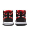 Toddler's Jordan 1 Mid Black/Fire Red-White (640735 079)