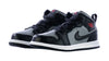 Toddler's Jordan 1 Mid Black/Gym Red-Particle Grey (640735 096)