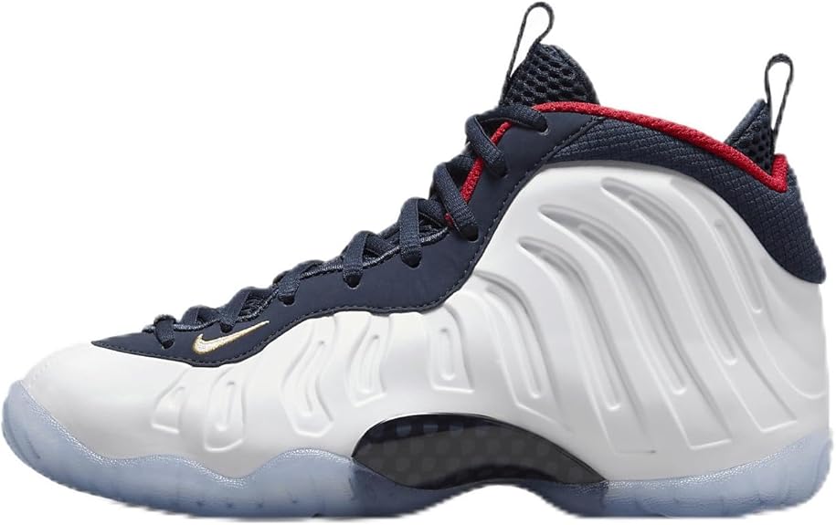 Big Kid's Nike Little Posite One Obsidian/White-University Red (644791 403)