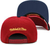 Mitchell & Ness Maroon/Navy Blue NBA Denver Nuggets Core Basic Snapback - OSFA