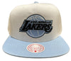 Mitchell & Ness Wt/Lt Bl NBA Los Angeles Lakers Uni Home 2 Tone Snapback - OSFA