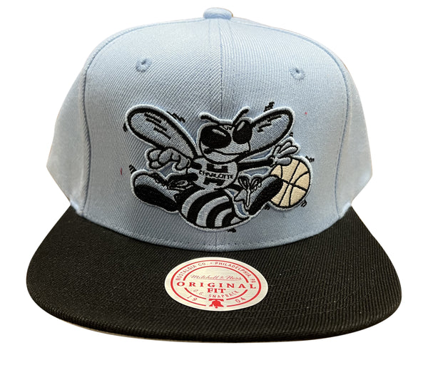 Mitchell & Ness Bl/Bk NBA Charlotte Hornets Uni Away 2 Tone HWC Snapback - OSFA