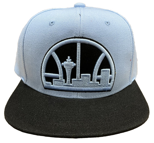 Mitchell & Ness Light Blue NBA Seattle Supersonics Uni Away 2 Tone HWC Snapback - OSFA