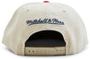 Mitchell & Ness Cream/Red NBA New Orleans Pelicans Core Basic Snapback - OSFA