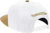Mitchell & Ness White/Gold NBA Toronto Raptors Core Basic Snapback - OSFA