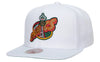 Mitchell & Ness White NBA Seattle Supersonics Core Basic HWC Snapback - OSFA
